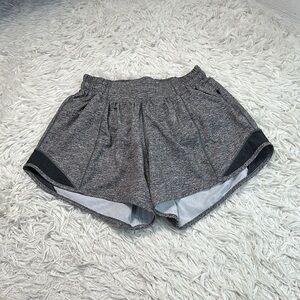 Lululemon Hotty Hot Short II *Long 4" Heather Lux Multi Black